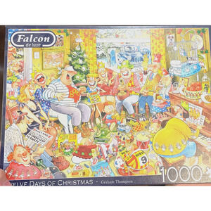 Twelve Days of Christmas Graham Thompson Puzzle 1000 Pieces Complete Holidays